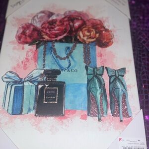 Chanel Perfume and Heels Canvas Art